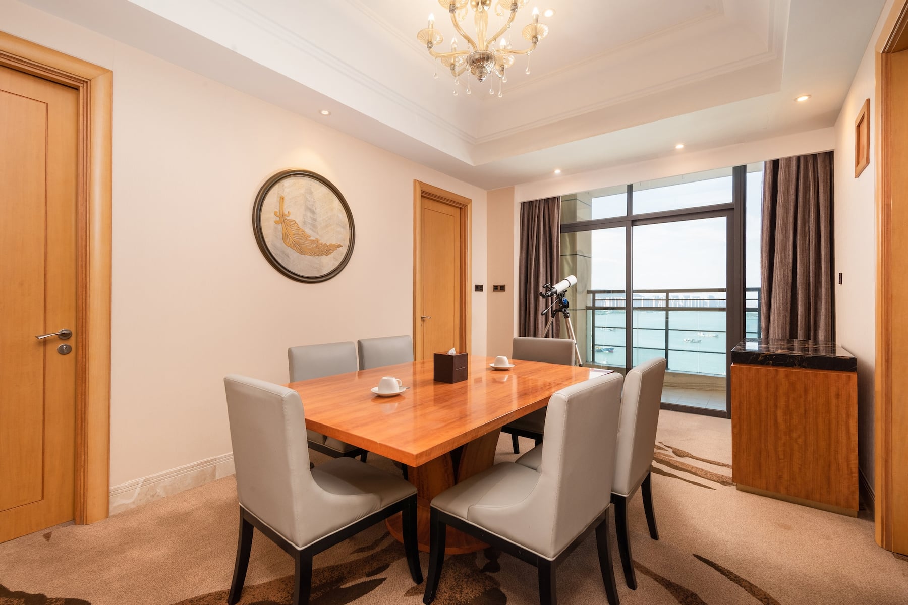 Guest room at the Wyndham Grand Xiamen Haicang in Xiamen, Other than US/Canada