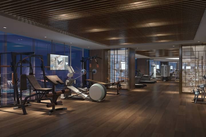 Fitness room at Wyndham Grand Plaza Royale Yuzhou Xiamen in Xiamen, Other than US/Canada