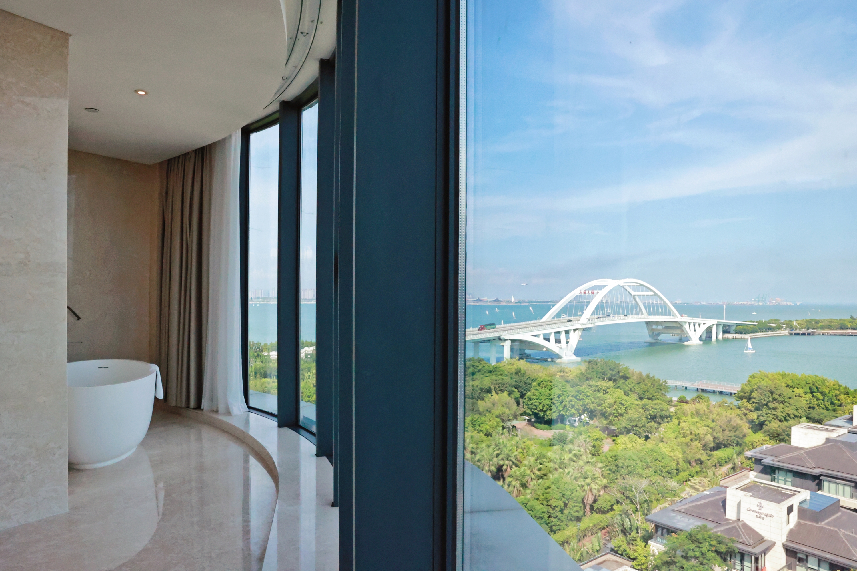 Guest room at the Wyndham Grand Plaza Royale Yuzhou Xiamen in Xiamen, Other than US/Canada