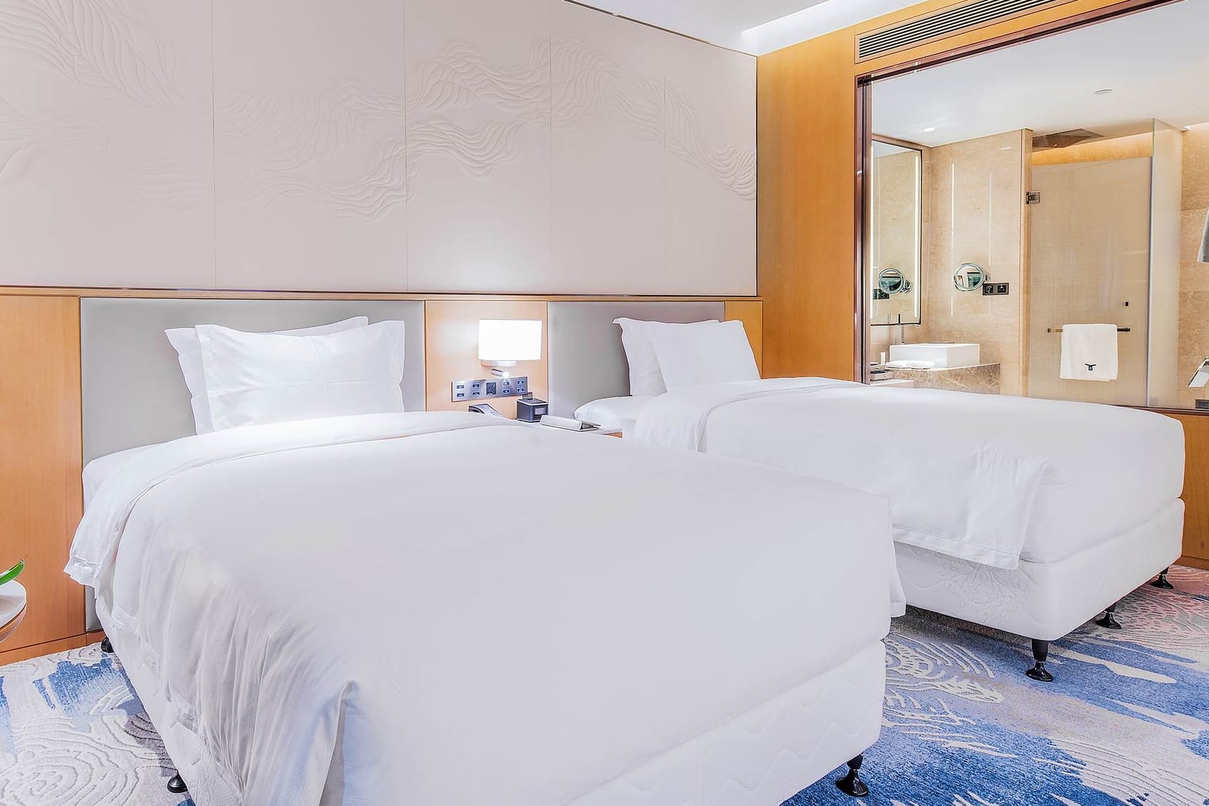Guest room at the Wyndham Grand Plaza Royale Yuzhou Xiamen in Xiamen, Other than US/Canada