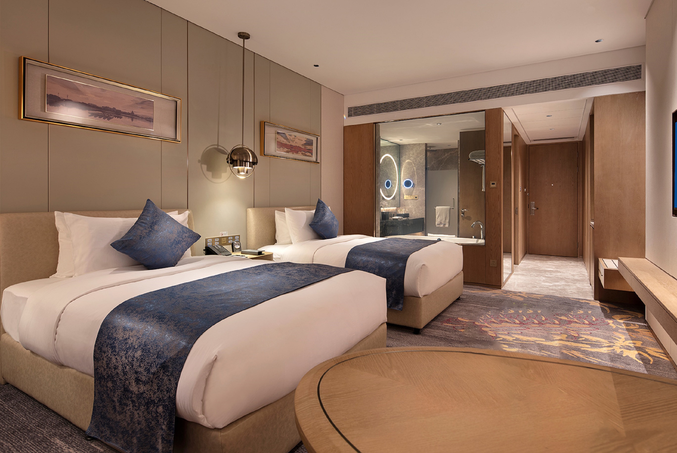 Guest room at the Wyndham Grand Plaza Royale Jimei Xiamen in Xiamen, Other than US/Canada