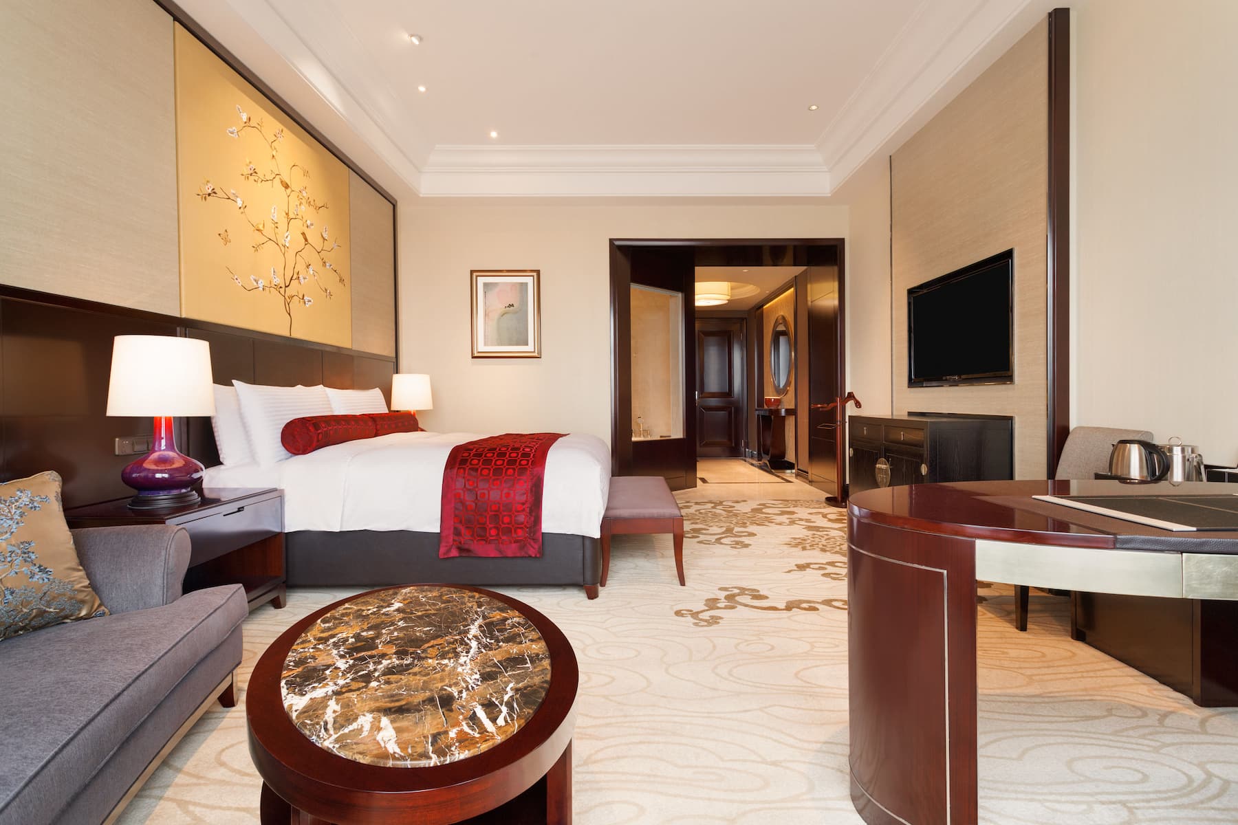 Guest room at the Wyndham Grand Xian South in Xian, Other than US/Canada