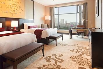 Guest room at the Wyndham Grand Xian South in Xian, Other than US/Canada