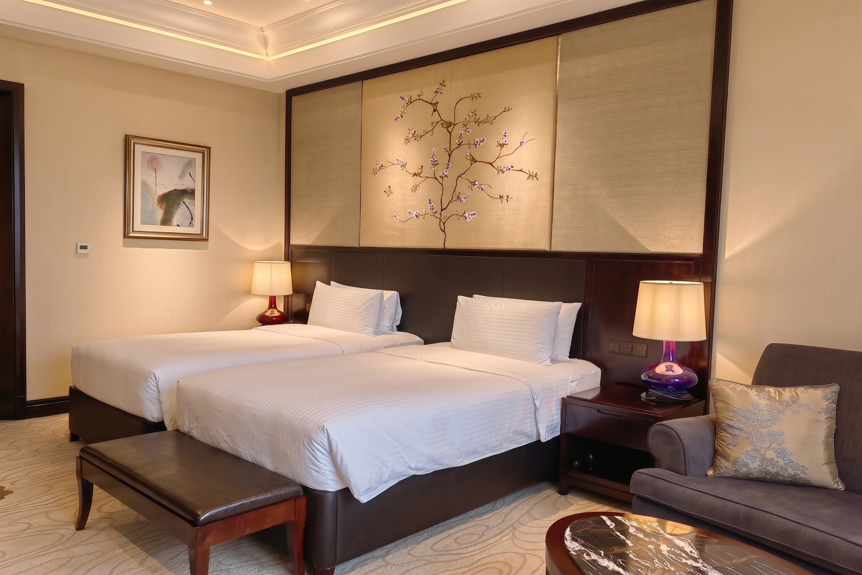 Guest room at the Wyndham Grand Xian South in Xian, Other than US/Canada