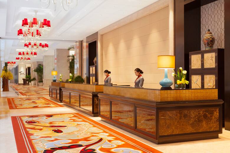 Wyndham Grand Xian South hotel lobby in Xian, Other than US/Canada