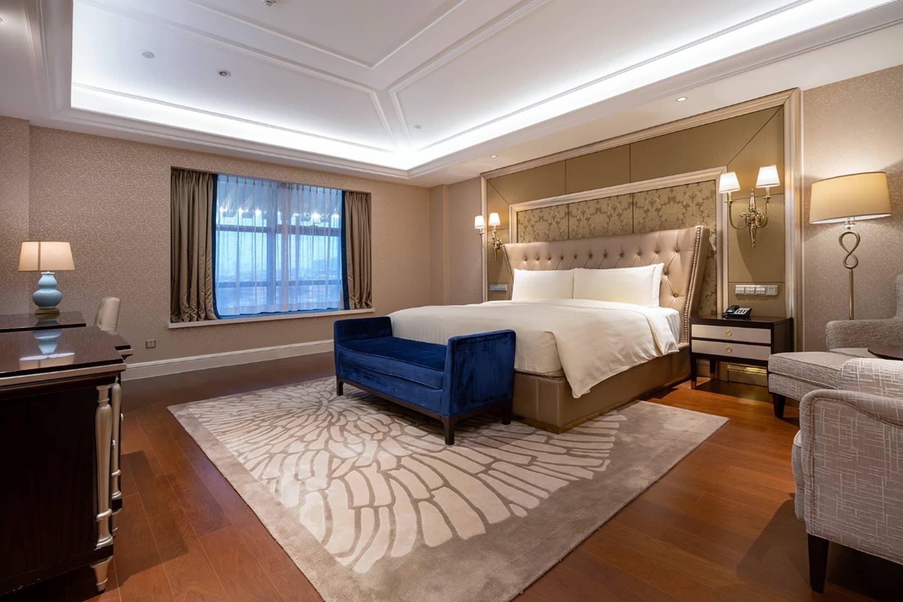 Guest room at the Wyndham Grand Xian Residence in Xian, Other than US/Canada