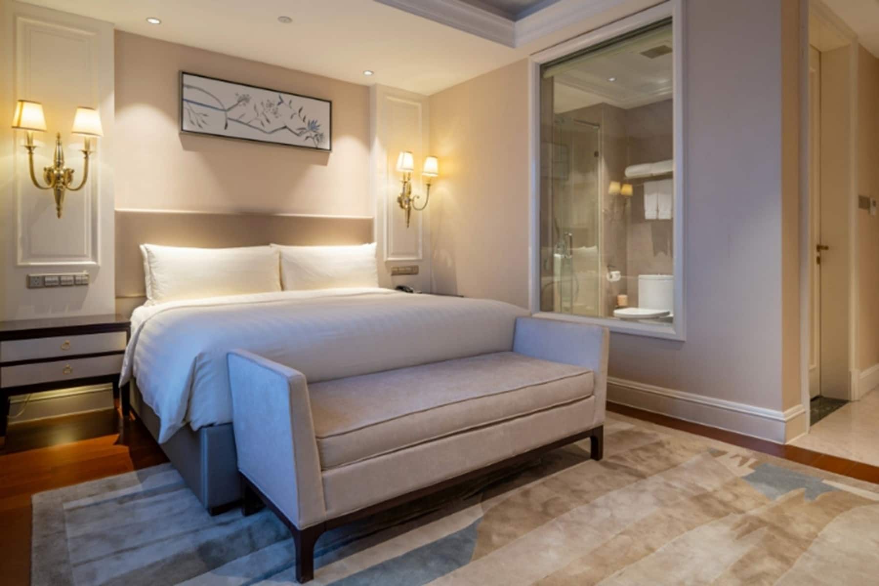 Guest room at the Wyndham Grand Xian Residence in Xian, Other than US/Canada