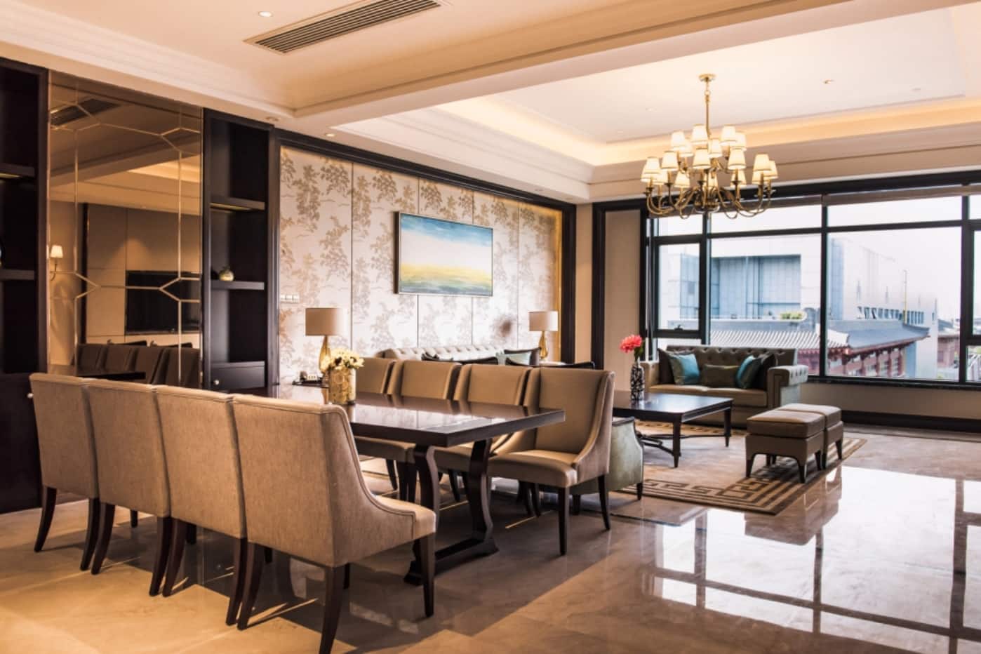 Guest room at the Wyndham Grand Xian Residence in Xian, Other than US/Canada