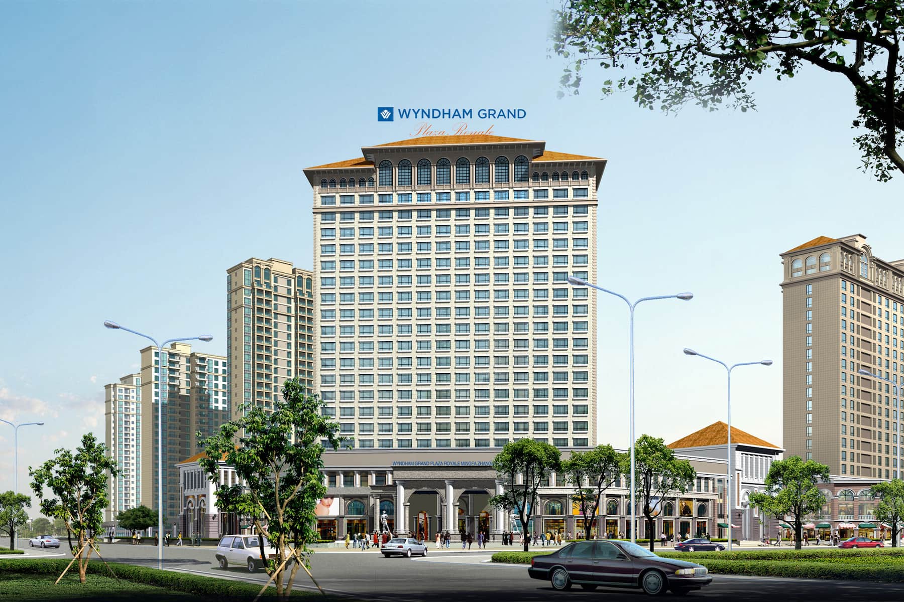 Exterior Day Image of Wyndham Grand Plaza Royale Mingfa Zhangzhou hotel in Zhangzhou, Other than US/Canada