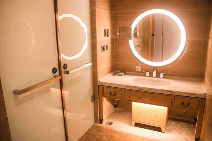 Guest room at the Wyndham Grand Plaza Royale Zhaotong in Zhaotong, Other than US/Canada