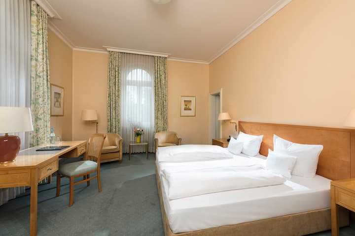 Guest room at the Wyndham Grand Bad Reichenhall Axelmannstein in Bad Reichenhall, Other than US/Canada