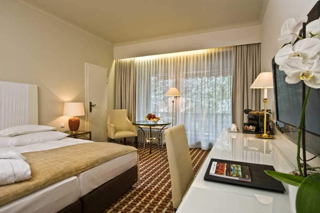 Guest room at the Wyndham Grand Bad Reichenhall Axelmannstein in Bad Reichenhall, Other than US/Canada