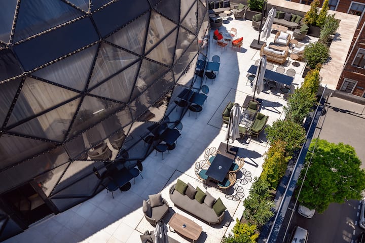 Aerial View of Wyndham Grand Tbilisi hotel in Tbilisi, Other than US/Canada