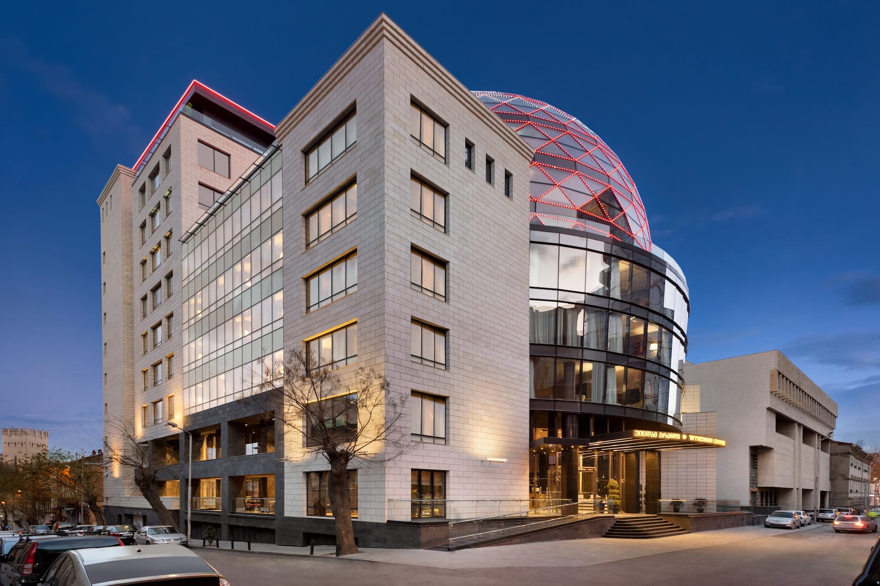 Exterior of Wyndham Grand Tbilisi hotel in Tbilisi, Other than US/Canada