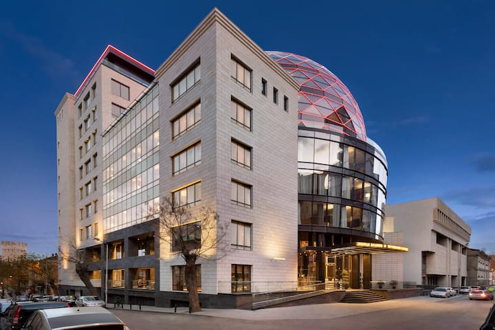 Exterior of Wyndham Grand Tbilisi hotel in Tbilisi, Other than US/Canada