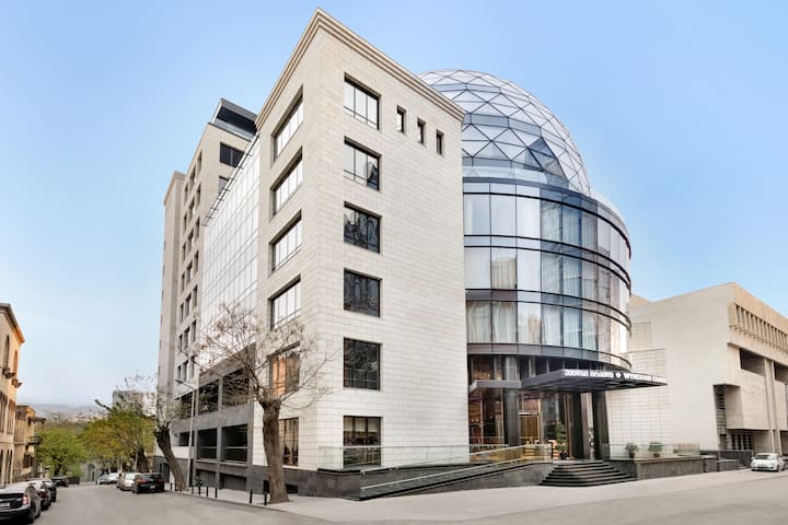 Exterior of Wyndham Grand Tbilisi hotel in Tbilisi, Other than US/Canada