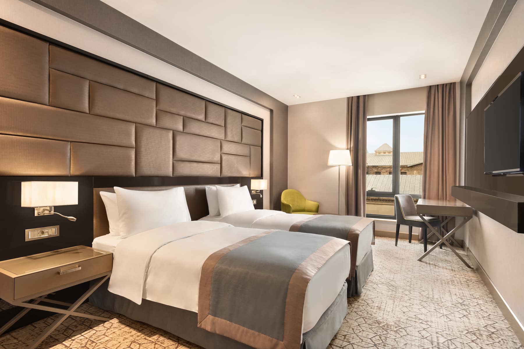 Guest room at the Wyndham Grand Tbilisi in Tbilisi, Other than US/Canada