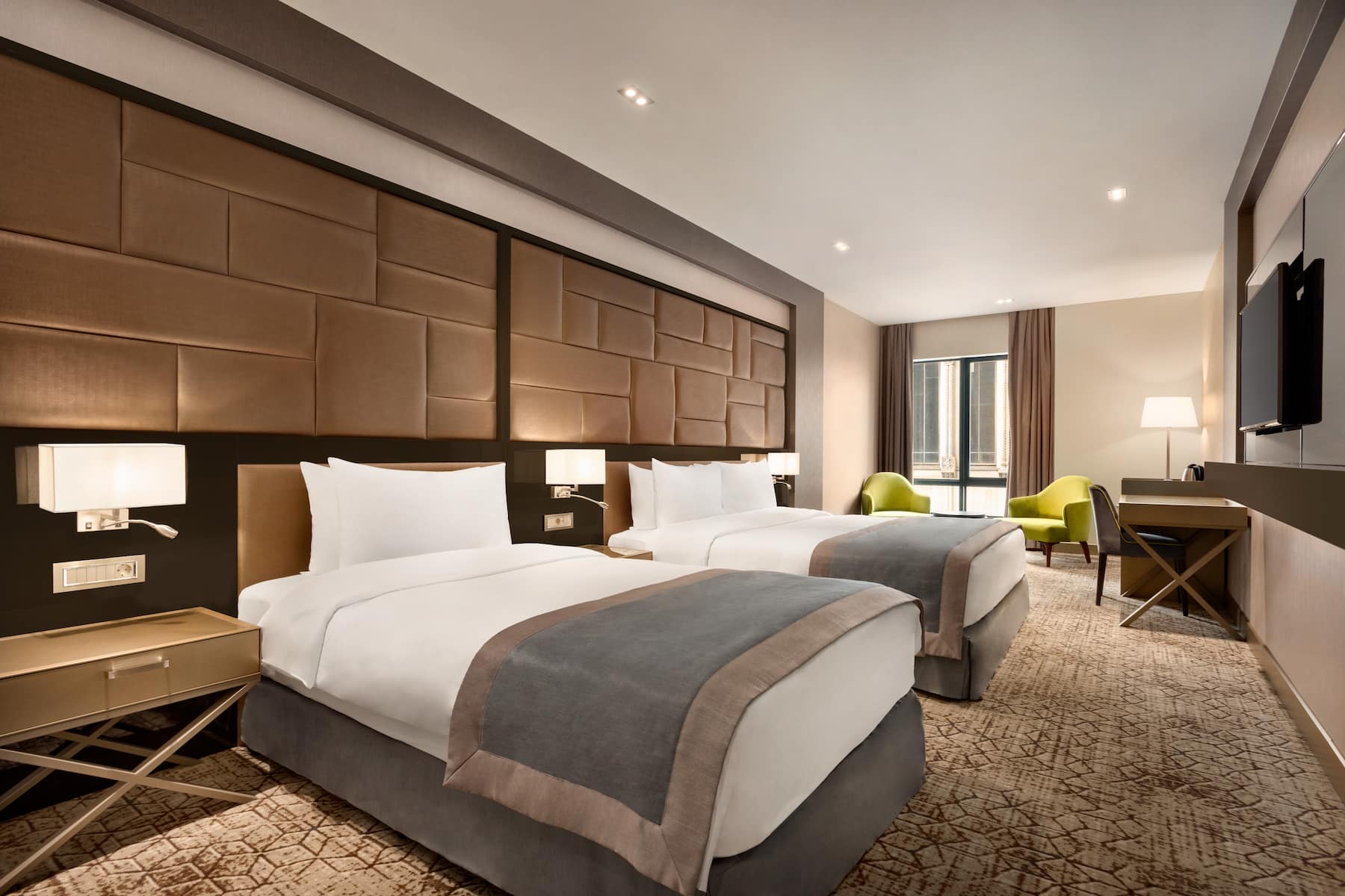 Guest room at the Wyndham Grand Tbilisi in Tbilisi, Other than US/Canada