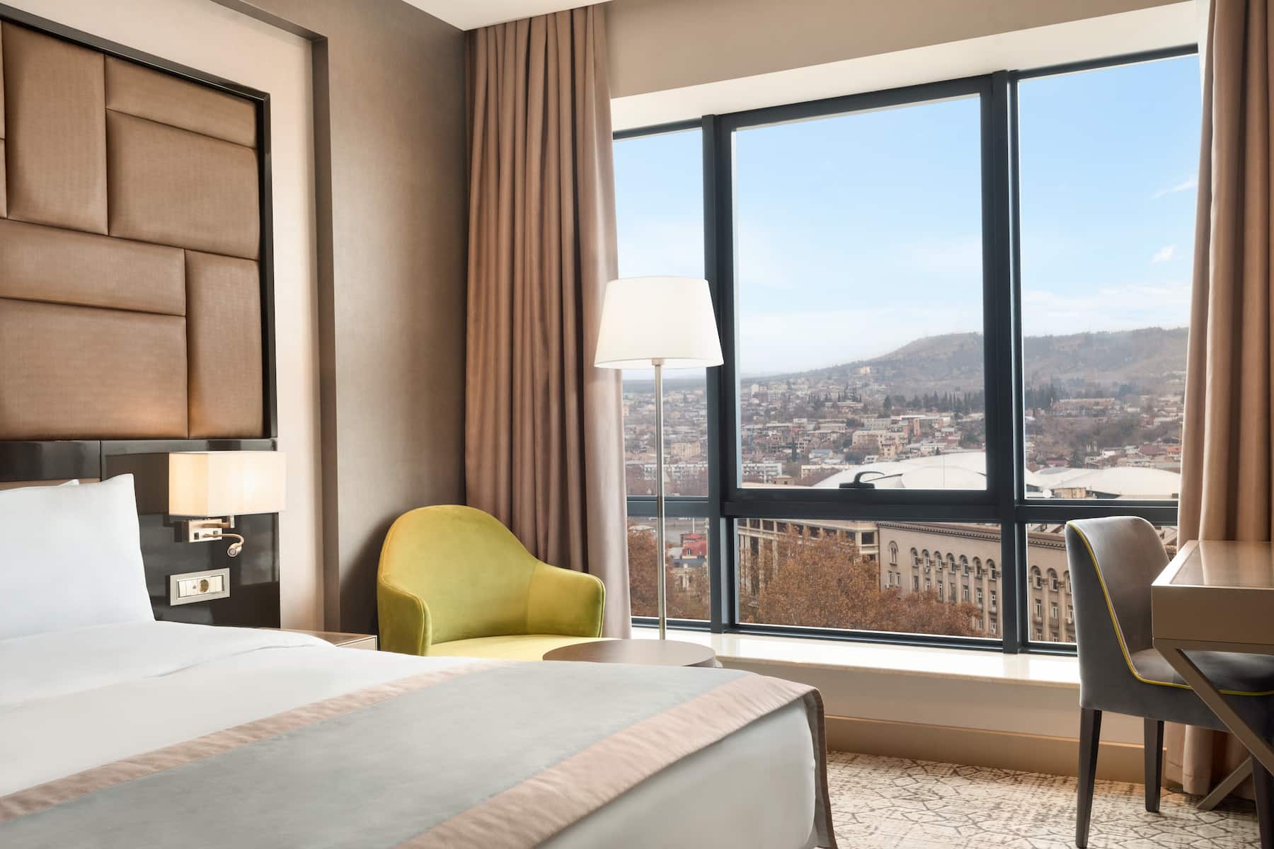 Guest room at the Wyndham Grand Tbilisi in Tbilisi, Other than US/Canada