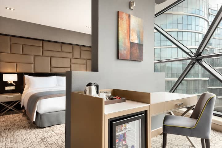 Guest room at the Wyndham Grand Tbilisi in Tbilisi, Other than US/Canada
