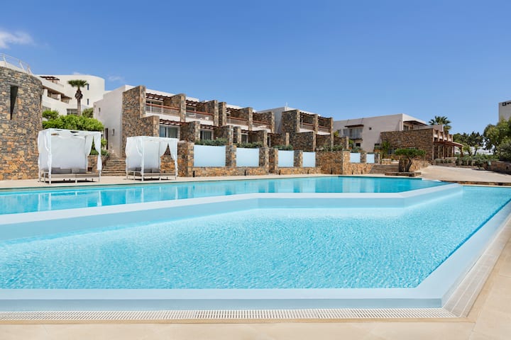 Pool bar at the Wyndham Grand Crete Mirabello Bay in Agios Nikolaos, Other than US/Canada