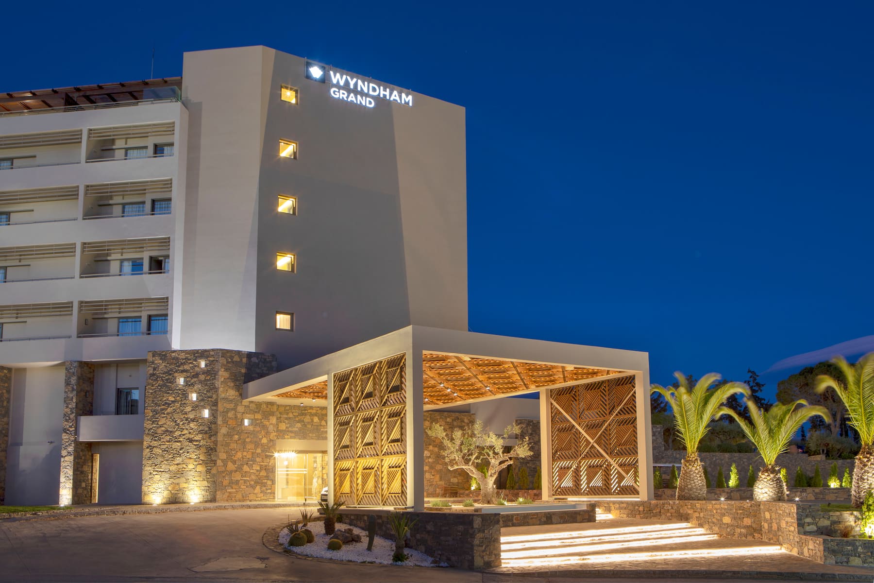 Exterior of Wyndham Grand Crete Mirabello Bay hotel in Agios Nikolaos, Other than US/Canada