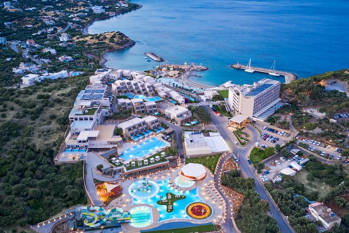 Exterior of Wyndham Grand Crete Mirabello Bay hotel in Agios Nikolaos, Other than US/Canada