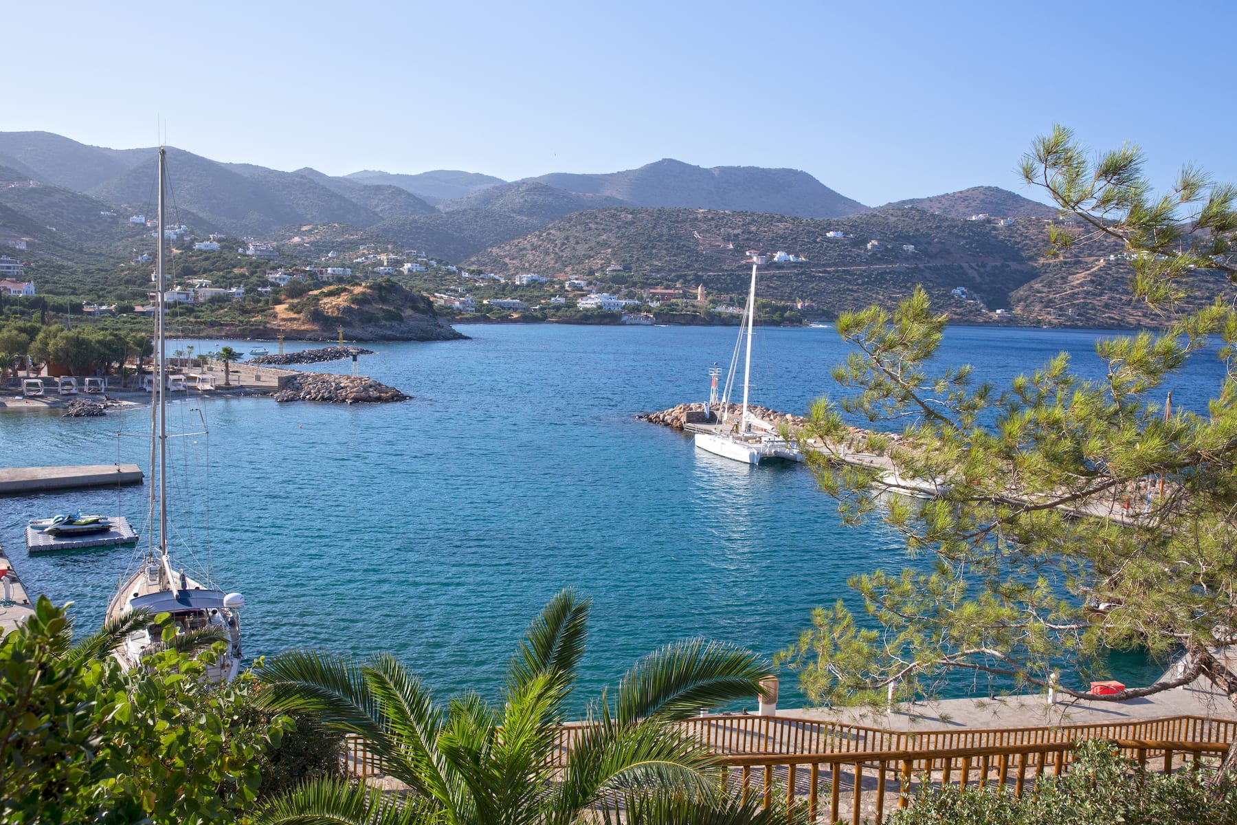 Aerial View of Wyndham Grand Crete Mirabello Bay hotel in Agios Nikolaos, Other than US/Canada