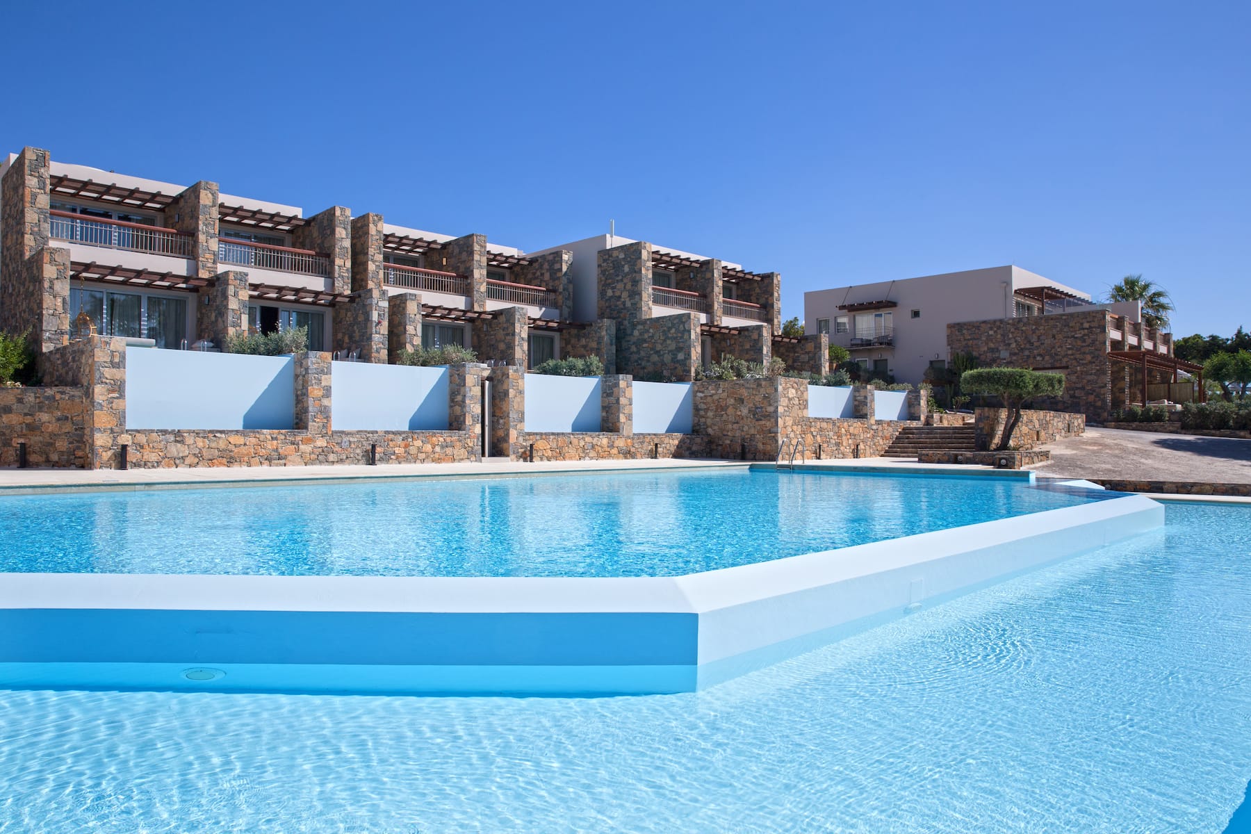 Aerial View of Wyndham Grand Crete Mirabello Bay hotel in Agios Nikolaos, Other than US/Canada