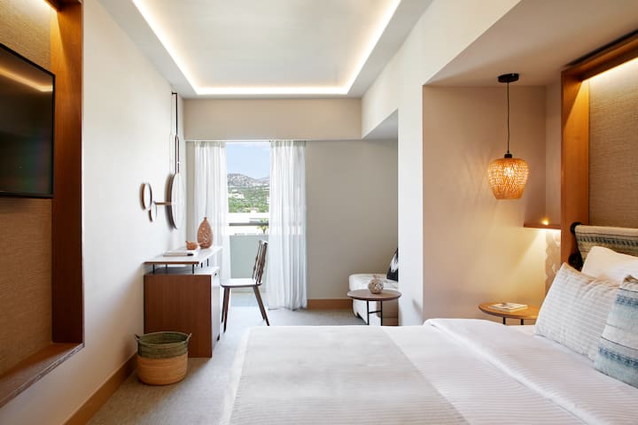 Guest room at the Wyndham Grand Crete Mirabello Bay in Agios Nikolaos, Other than US/Canada