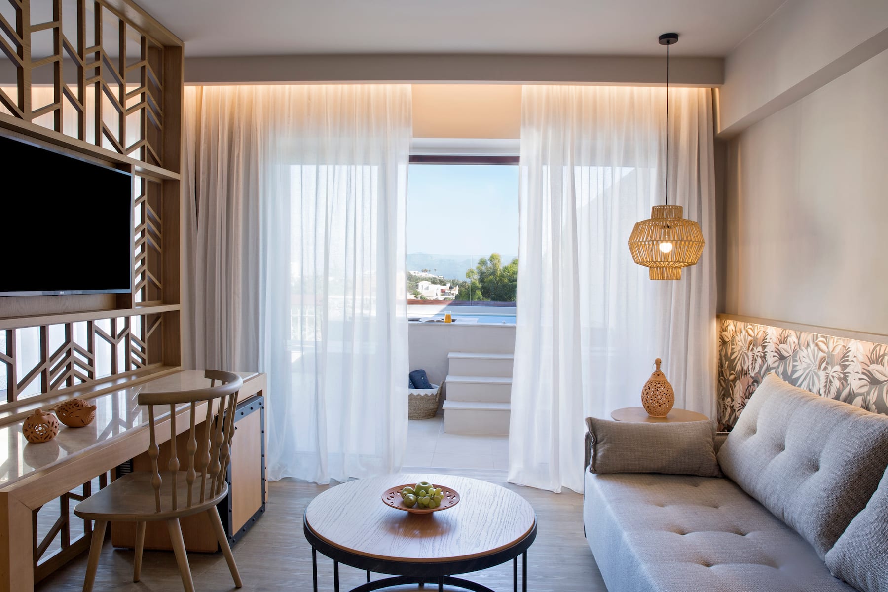 Guest room at the Wyndham Grand Crete Mirabello Bay in Agios Nikolaos, Other than US/Canada