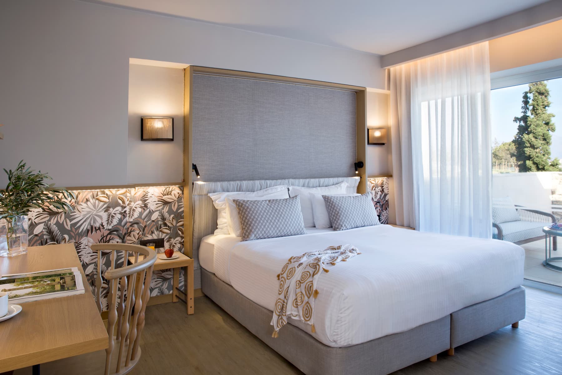 Guest room at the Wyndham Grand Crete Mirabello Bay in Agios Nikolaos, Other than US/Canada