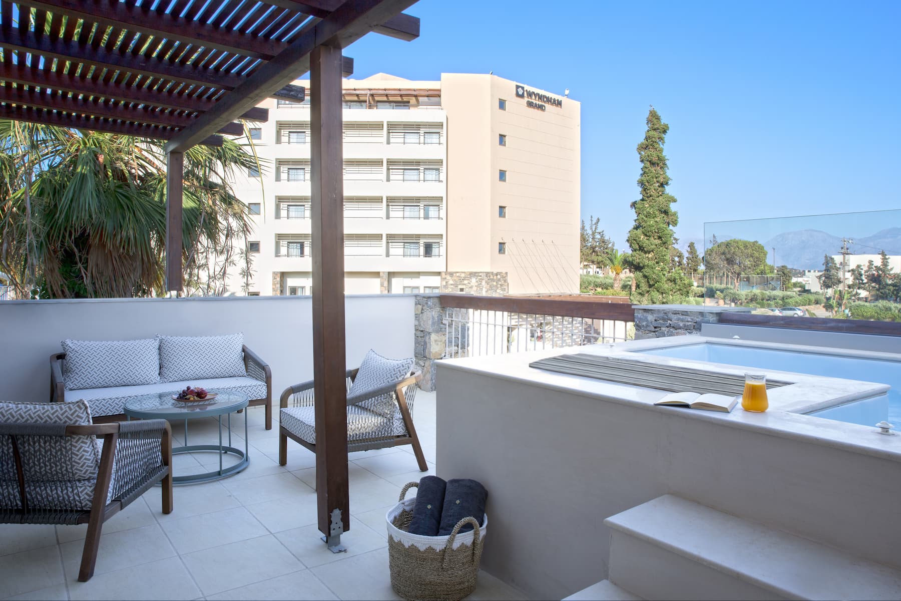 Guest room at the Wyndham Grand Crete Mirabello Bay in Agios Nikolaos, Other than US/Canada