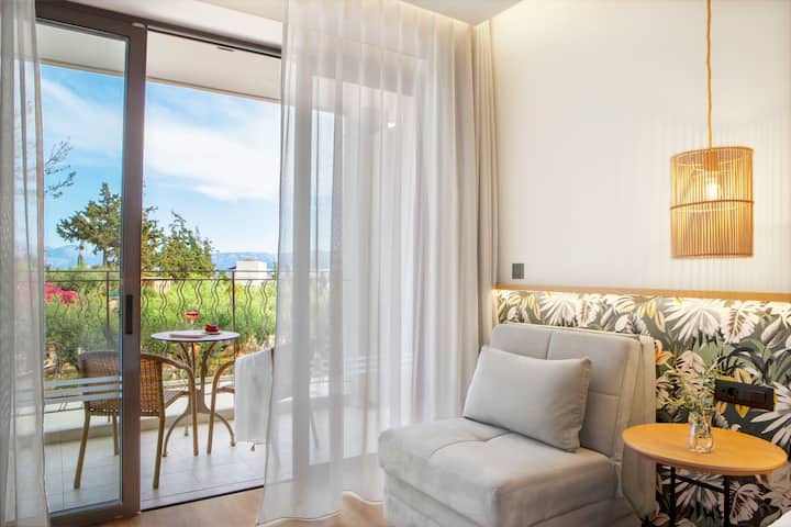 Guest room at the Wyndham Grand Crete Mirabello Bay in Agios Nikolaos, Other than US/Canada