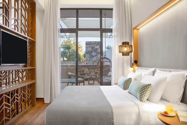 Guest room at the Wyndham Grand Crete Mirabello Bay in Agios Nikolaos, Other than US/Canada
