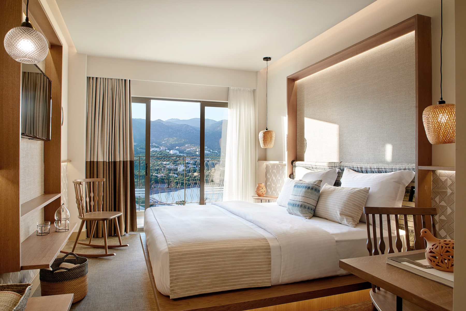 Guest room at the Wyndham Grand Crete Mirabello Bay in Agios Nikolaos, Other than US/Canada