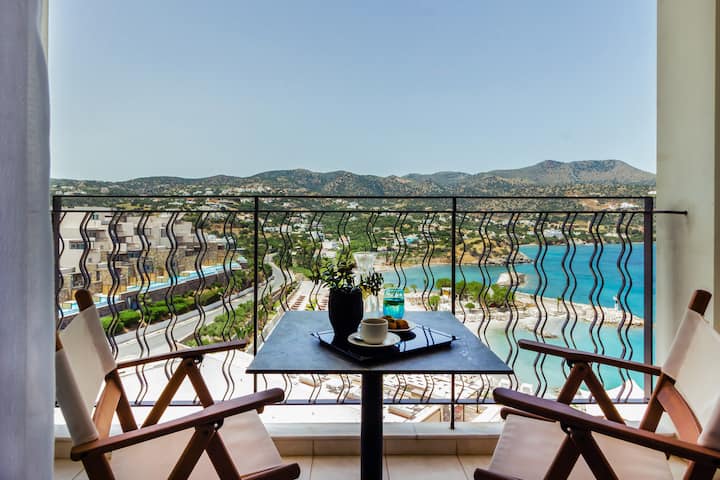 Guest room at the Wyndham Grand Crete Mirabello Bay in Agios Nikolaos, Other than US/Canada