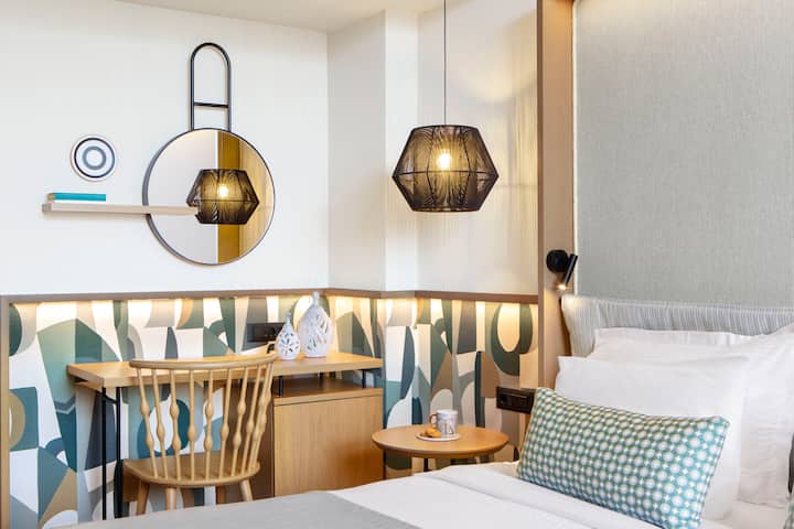 Guest room at the Wyndham Grand Crete Mirabello Bay in Agios Nikolaos, Other than US/Canada