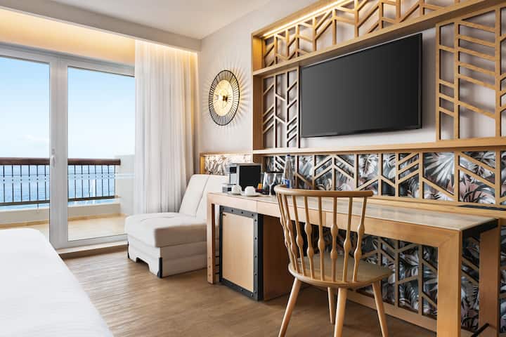 Guest room at the Wyndham Grand Crete Mirabello Bay in Agios Nikolaos, Other than US/Canada