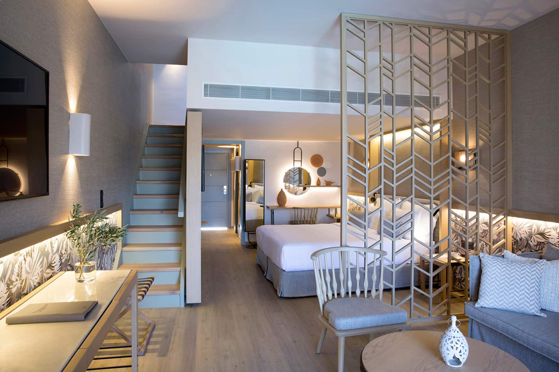 Guest room at the Wyndham Grand Crete Mirabello Bay in Agios Nikolaos, Other than US/Canada