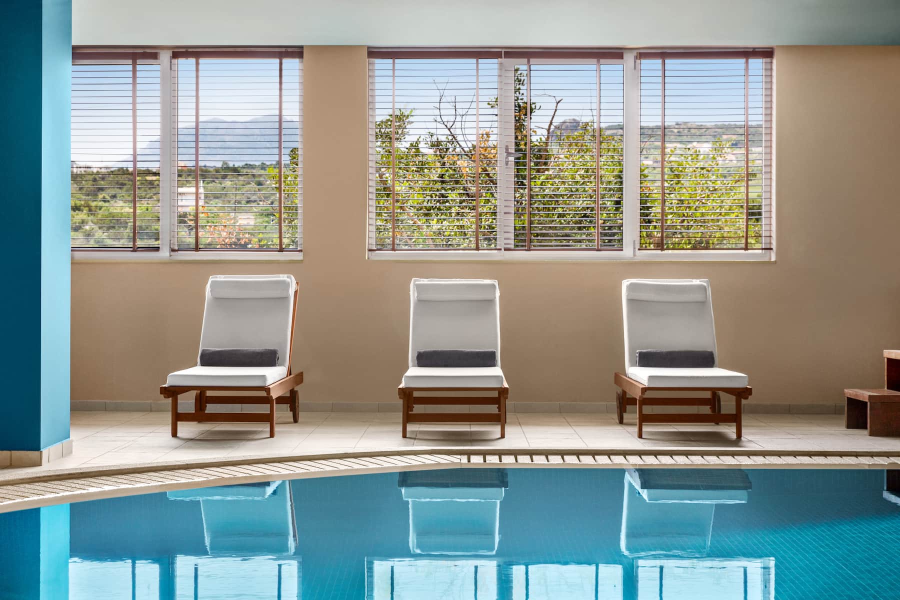 Indoor pool at the Wyndham Grand Crete Mirabello Bay in Agios Nikolaos, Other than US/Canada