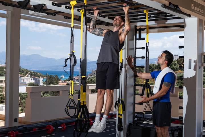 Fitness room at Wyndham Grand Crete Mirabello Bay in Agios Nikolaos, Other than US/Canada