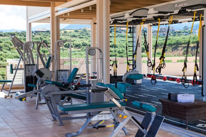 Fitness room at Wyndham Grand Crete Mirabello Bay in Agios Nikolaos, Other than US/Canada