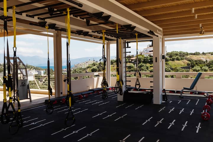 Fitness room at Wyndham Grand Crete Mirabello Bay in Agios Nikolaos, Other than US/Canada