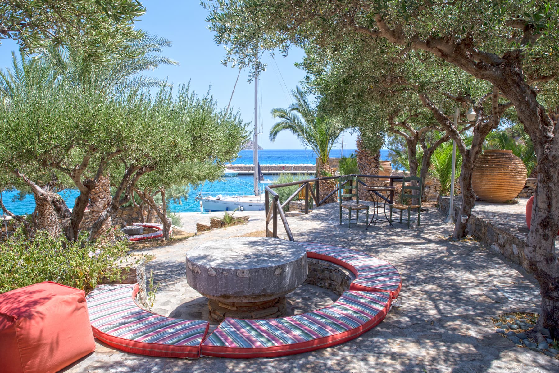 Bar patio at Wyndham Grand Crete Mirabello Bay in Agios Nikolaos, Other than US/Canada
