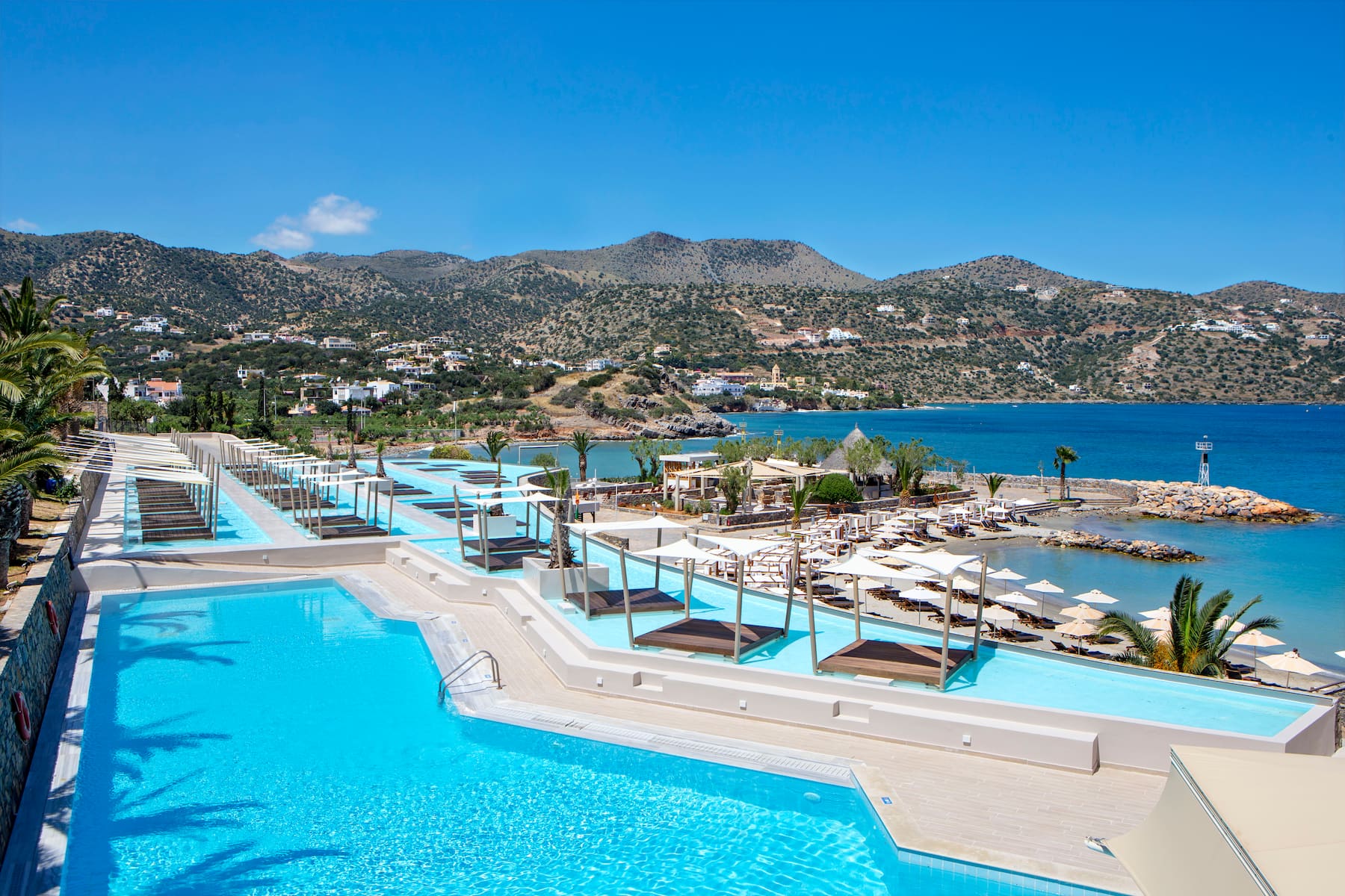 Pool bar at the Wyndham Grand Crete Mirabello Bay in Agios Nikolaos, Other than US/Canada