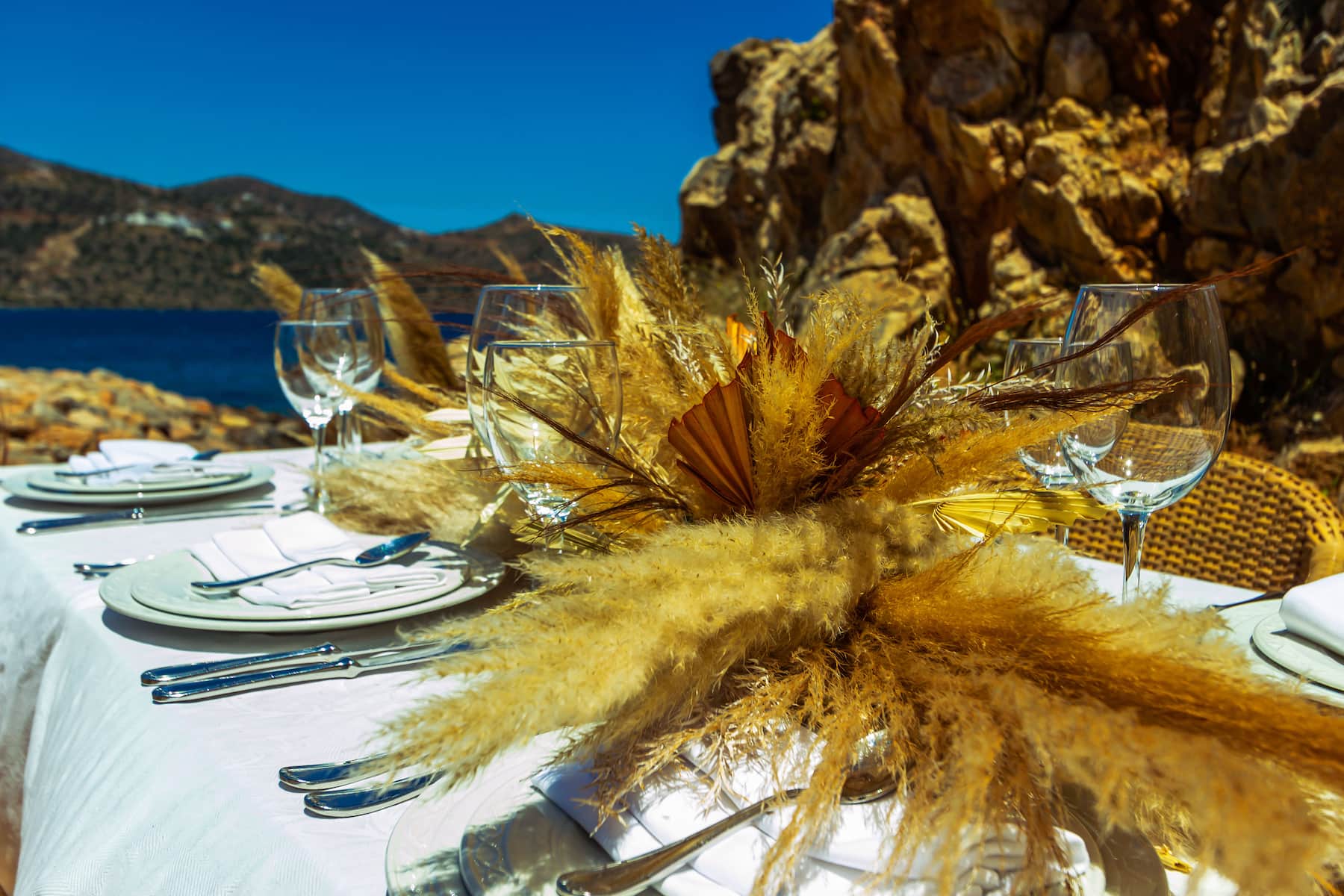 Wyndham Grand Crete Mirabello Bay ballroom wedding in Agios Nikolaos, Other than US/Canada
