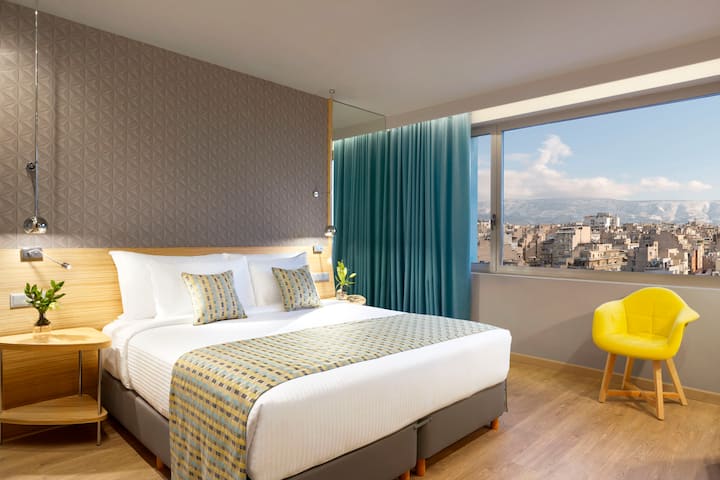 Guest room at the Wyndham Grand Athens in Athens, Other than US/Canada