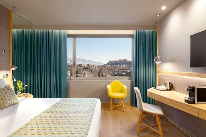Guest room at the Wyndham Grand Athens in Athens, Other than US/Canada