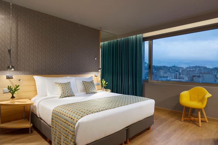 Guest room at the Wyndham Grand Athens in Athens, Other than US/Canada